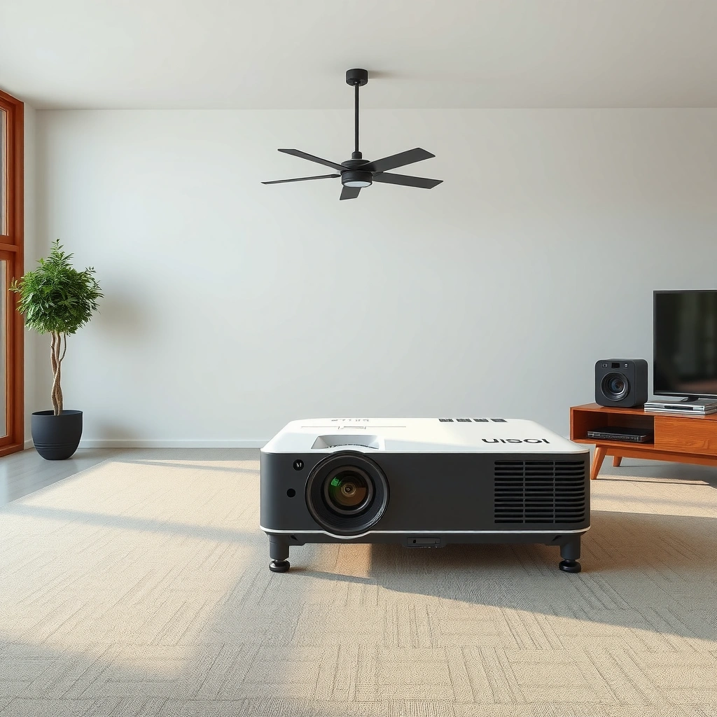 Diagram illustrating how to find your projector's throw ratio and distance range for optimal screen placement.