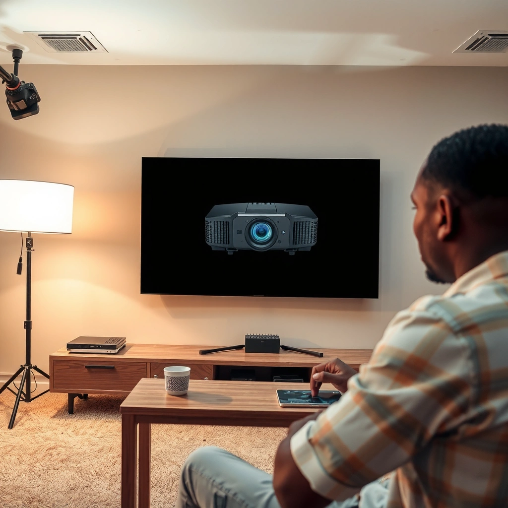 Finding the projector's throw ratio or throw-distance specifications for optimal placement.