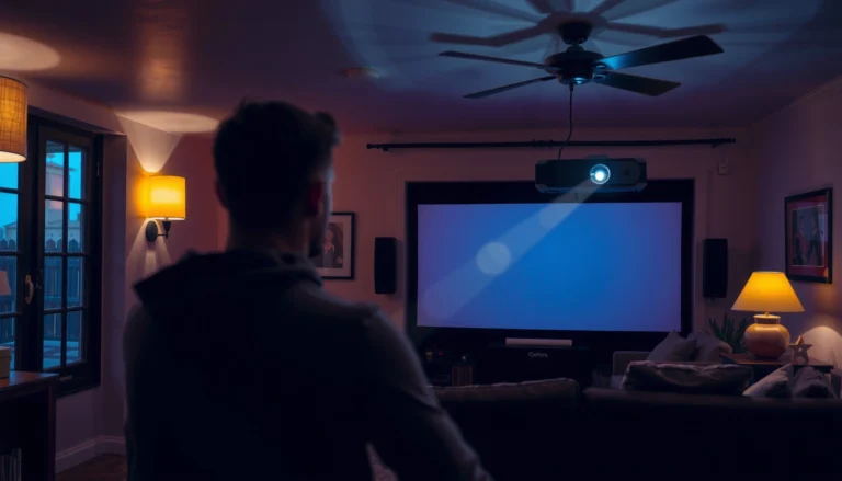 Guide on how long a projector should be on for safe use, featuring a projector setup.