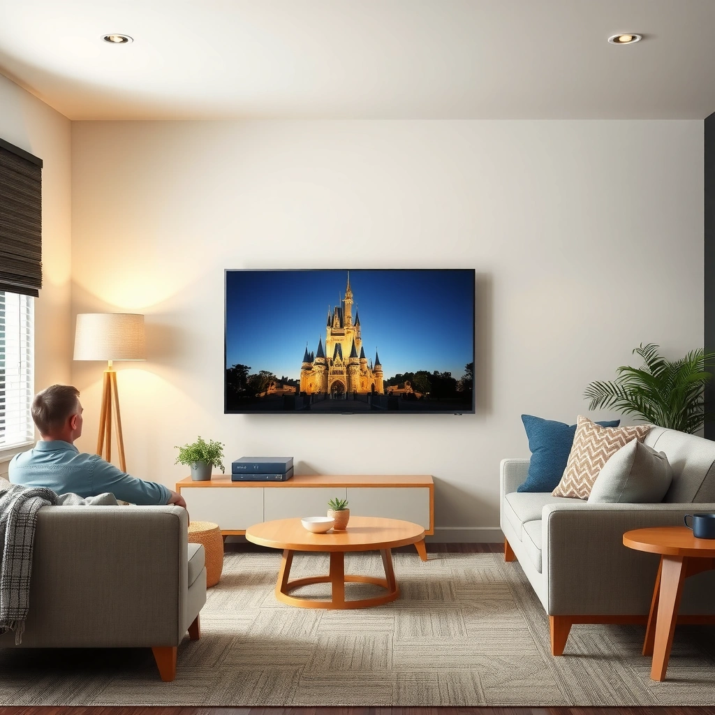 A person performing quick resets on a smart TV to stop Disney+ buffering issues.