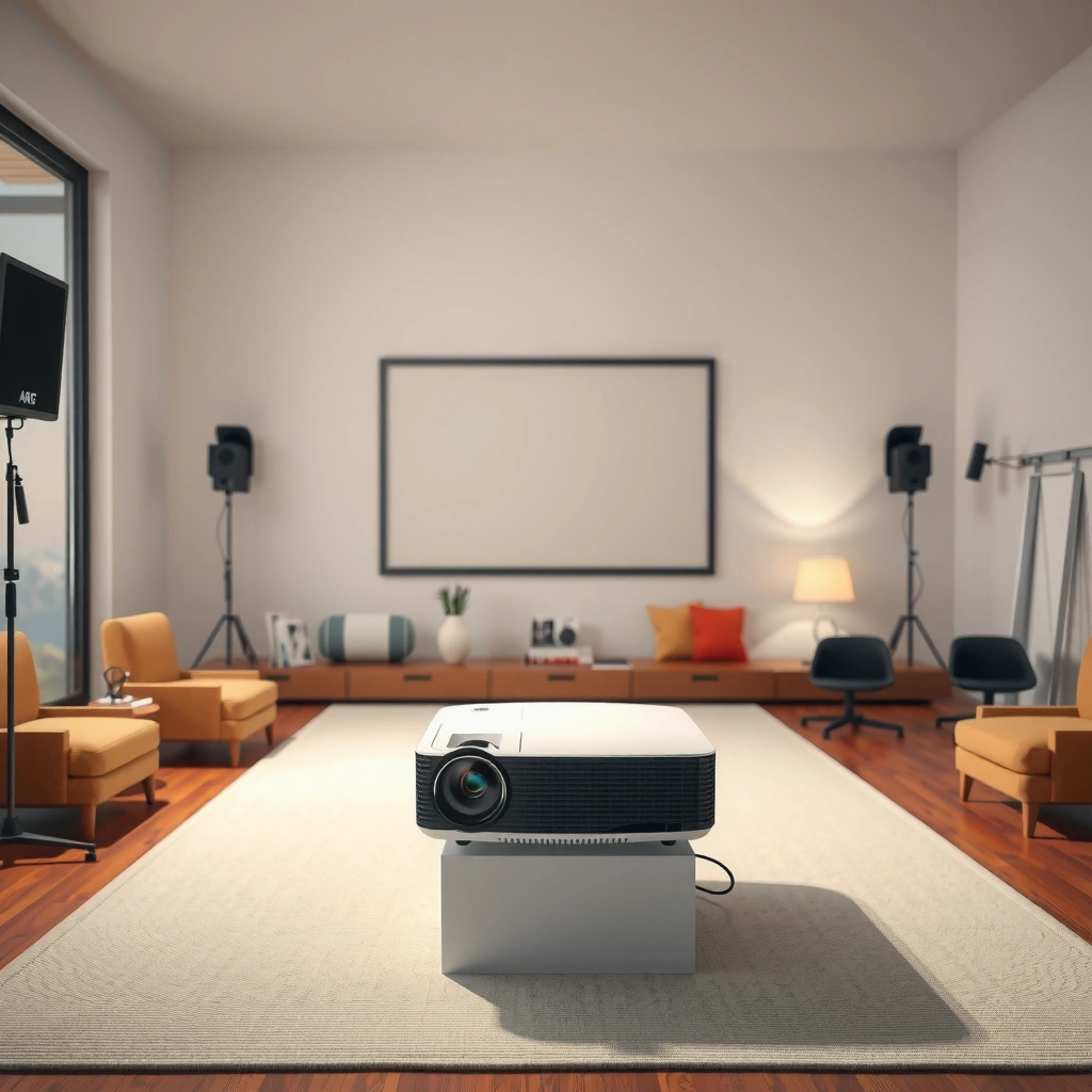 A room showing different light control options for optimal projector brightness.