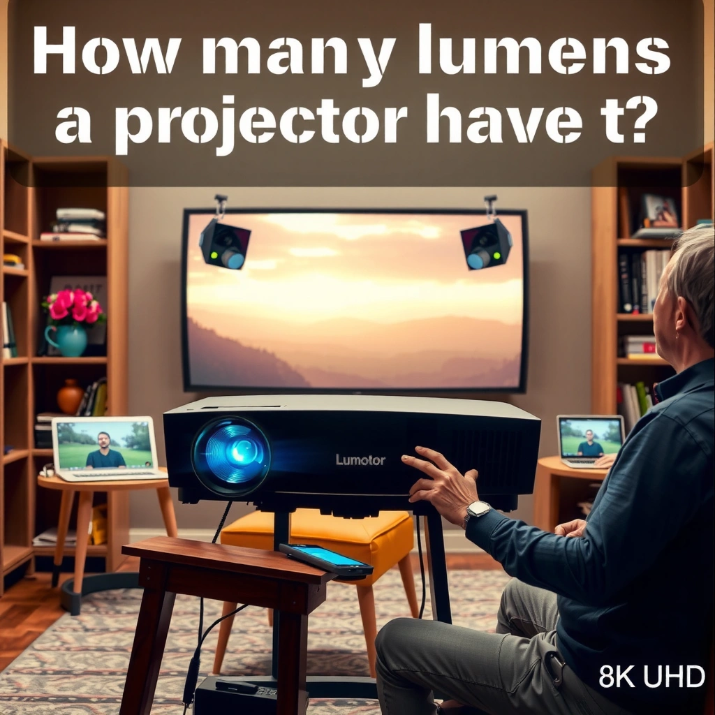 A well-lit room showcasing different lighting conditions for projector setup.