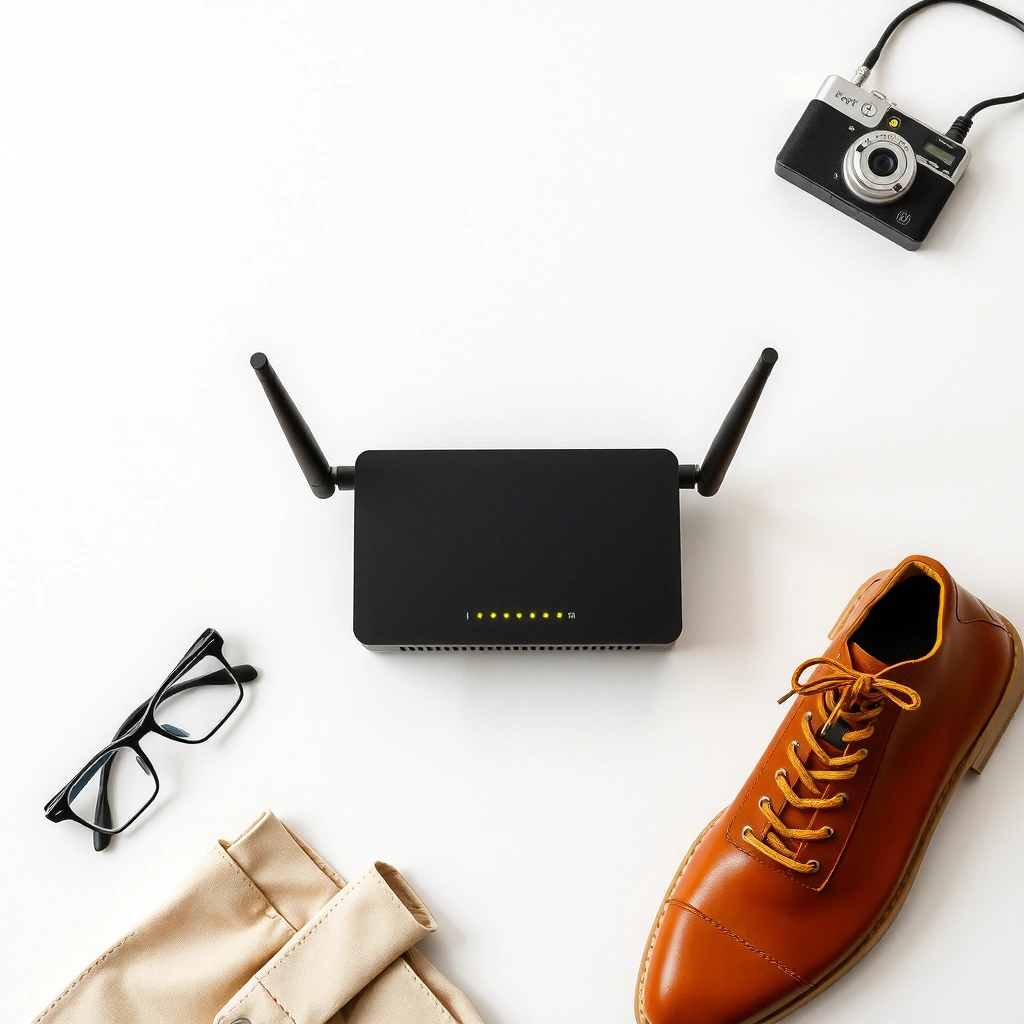 Illustration showing how to find your router login address and connection options.