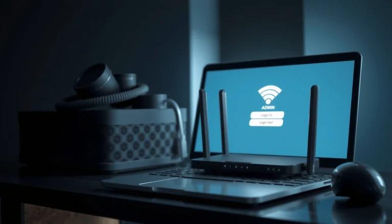 Illustration showing how to sign into your router with step-by-step instructions.