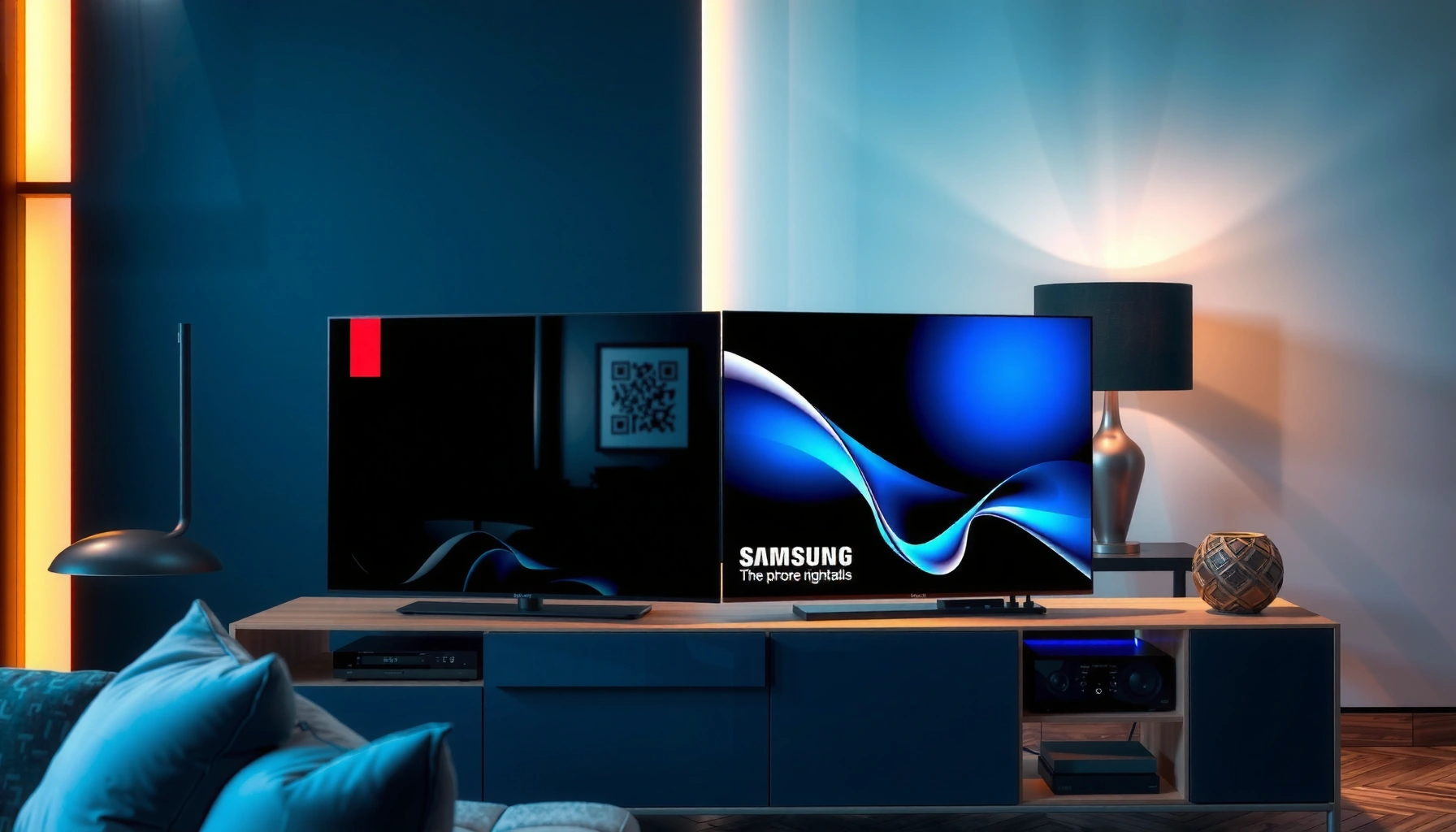 Comparison of Samsung S90F and LG C5 TVs highlighting features and differences.