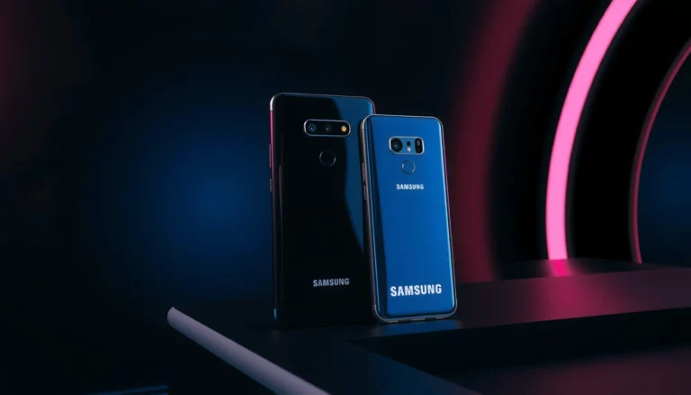 Comparison of Samsung S99H and LG G6 smartphones highlighting key features and differences.