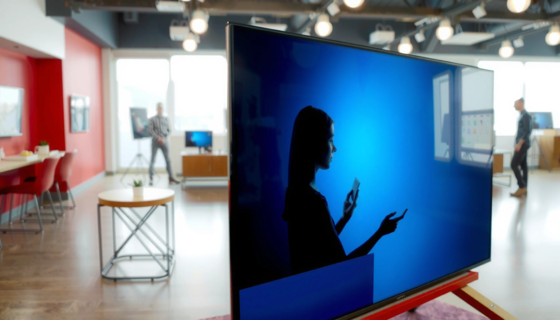 Smart TV screen mirroring with no sound issue, showing troubleshooting options.