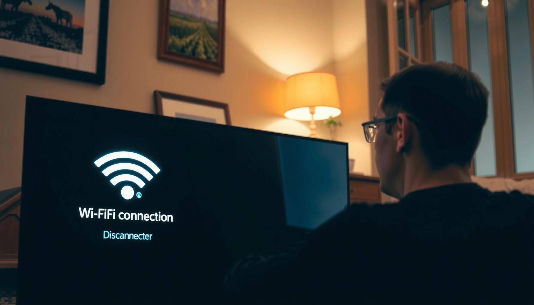 Smart TV displaying Wi-Fi connection problems, highlighting causes and fixes for disconnections.