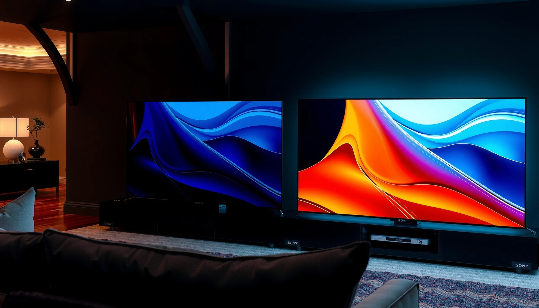 Comparison of Sony A95L and Philips OLED910 OLED TVs for buyers