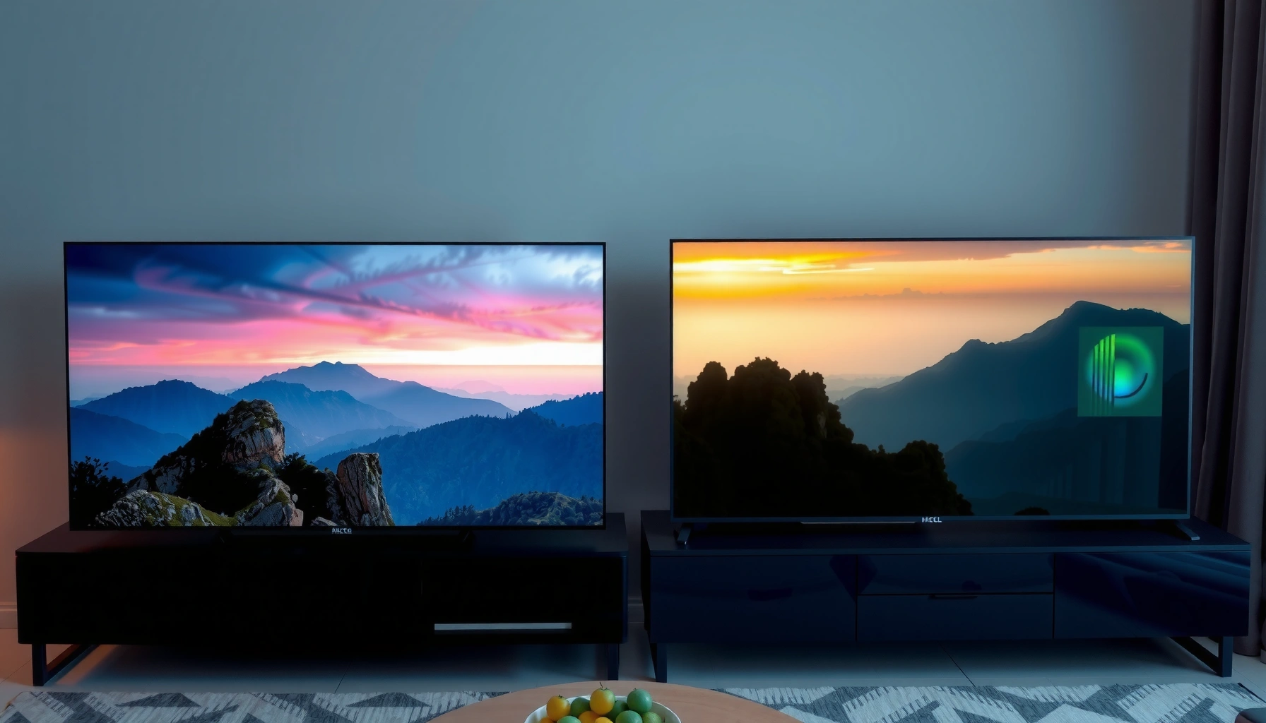 Comparison of TCL QM9K and Hisense U8QG TVs showcasing features and specifications.