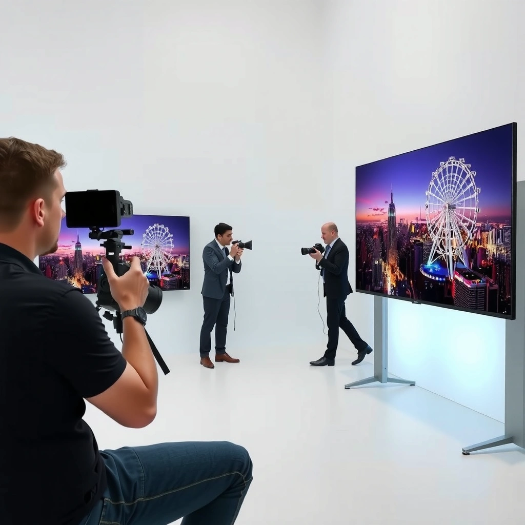Comparison chart showing priorities of Panasonic Z95A and Philips OLED910 TVs