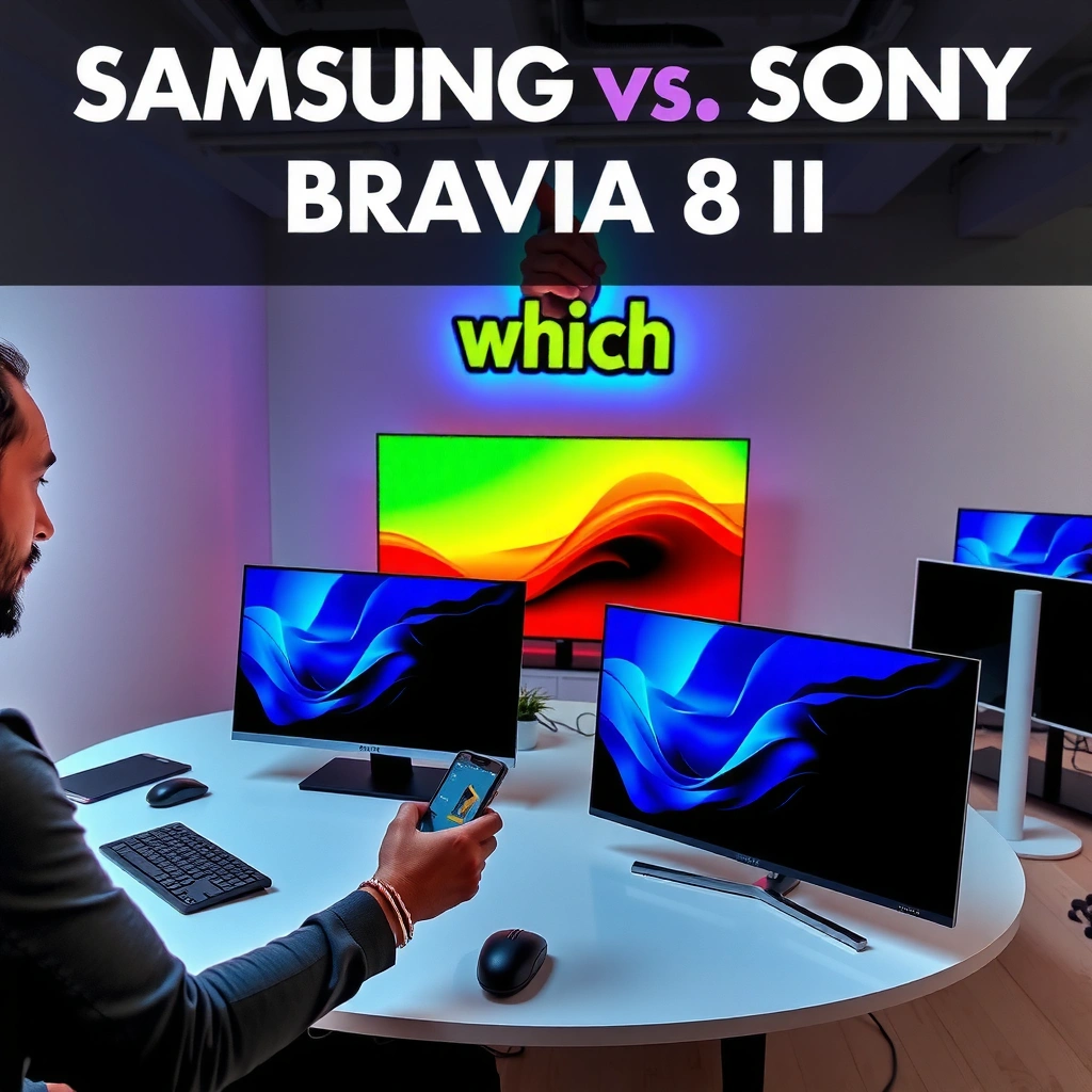 Comparison of picture quality features like contrast, highlights, and motion handling in Samsung S95H and Sony Bravia 8 II.