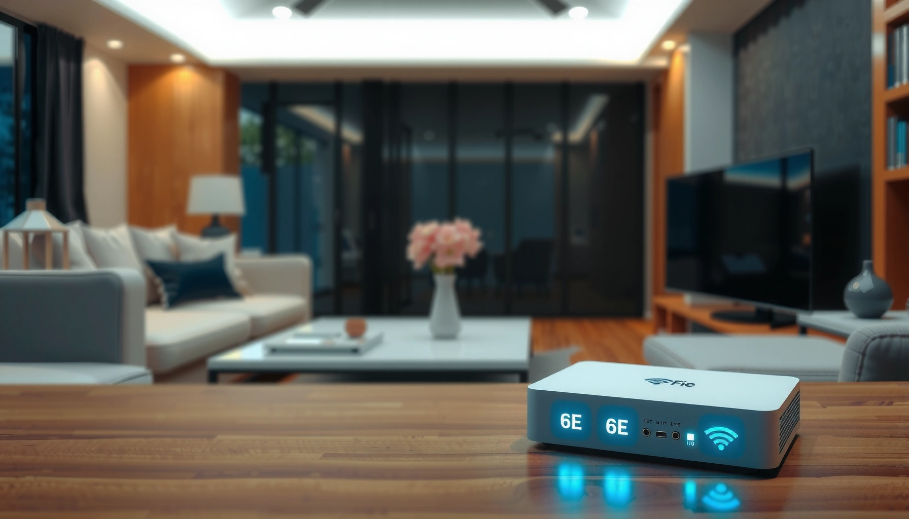 Visual representation of 6e Wi-Fi technology and its features for easy understanding.