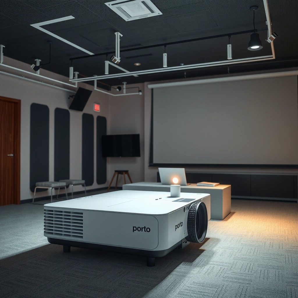 Illustration explaining ANSI lumens and their impact on indoor projector brightness