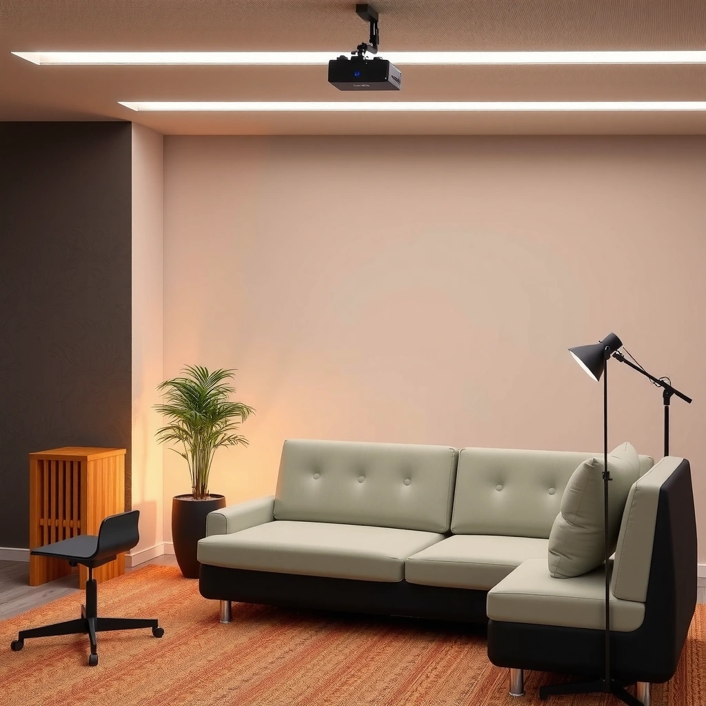 Illustration explaining what a bright room means for projector lumens