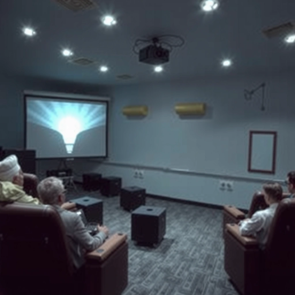 Diagram explaining what bulb life means and factors affecting LCD projector bulb lifespan