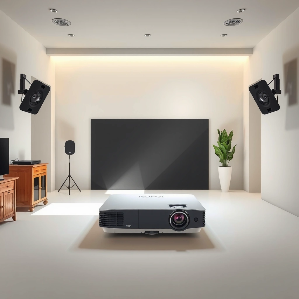 Illustration explaining daylight and its impact on projector lumens and brightness feel.