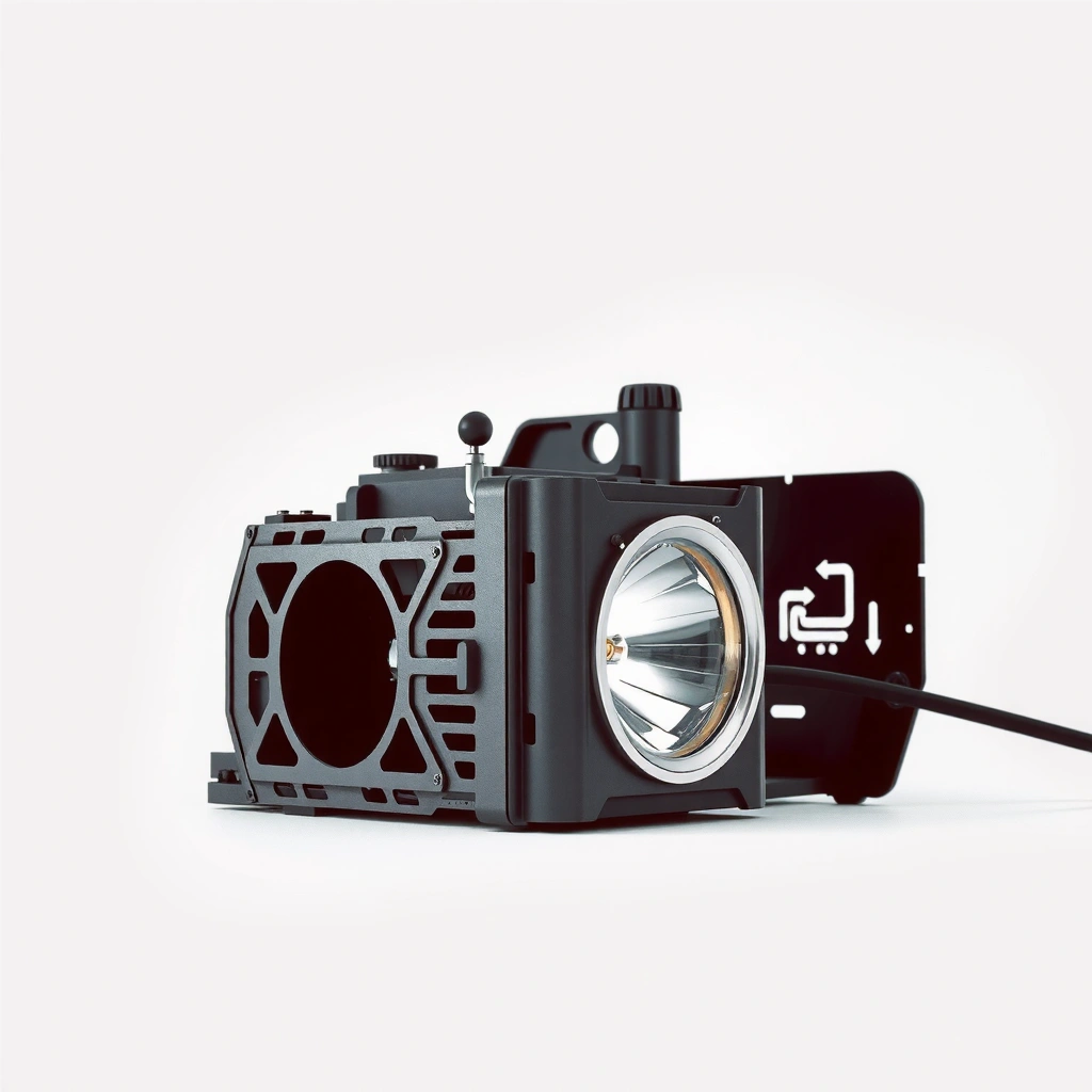 Diagram explaining how lamp hour ratings affect projector lamp replacement timing