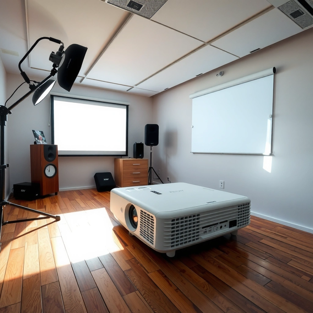 Illustration explaining lumens in daylight for projectors and their importance in image clarity