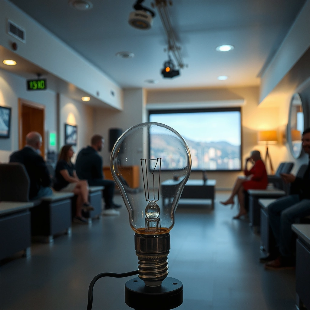 Comparison of lamp hours versus actual lifespan of projector bulbs in an informative graphic