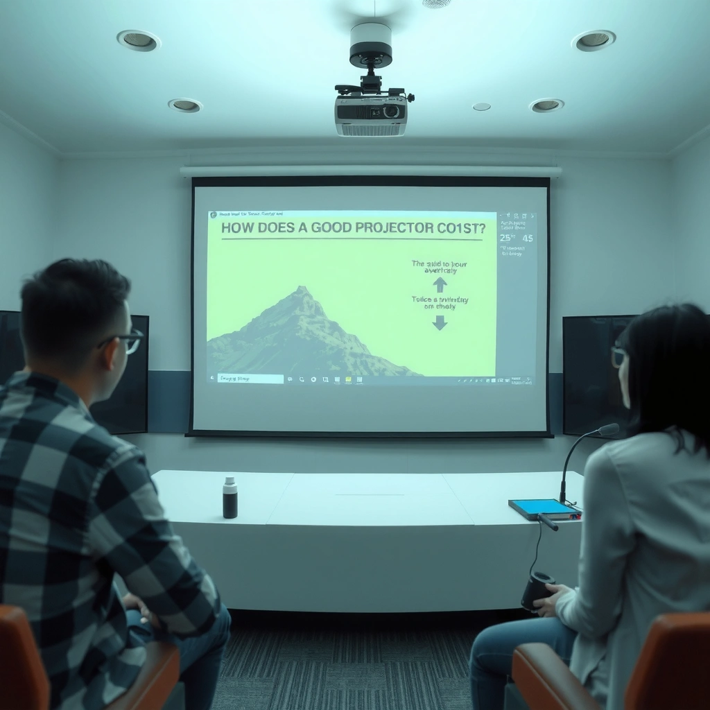 Image illustrating the factors that define a good projector and its pricing