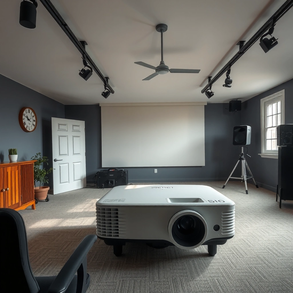 Throw ratio chart for projectors showing distance calculations for optimal image size.