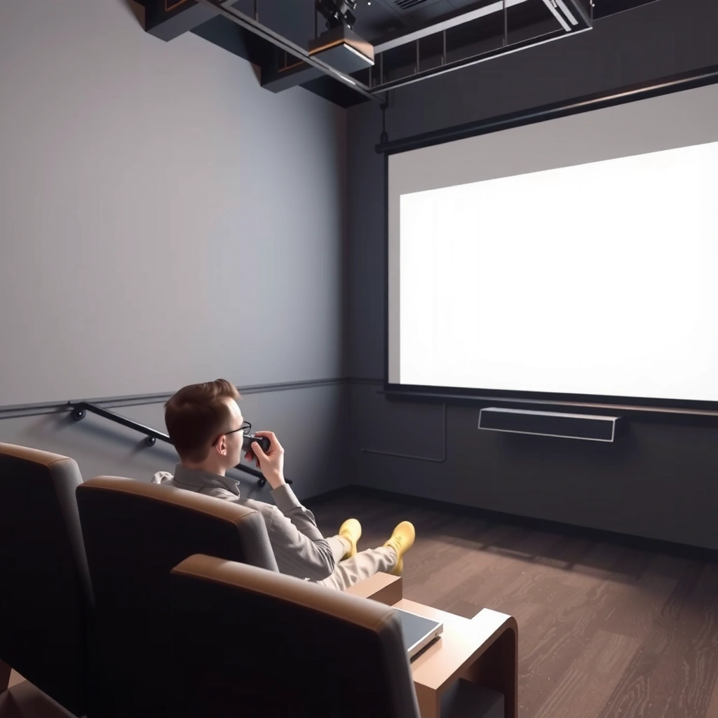 Illustration explaining throw ratio and the appropriate distance for projectors