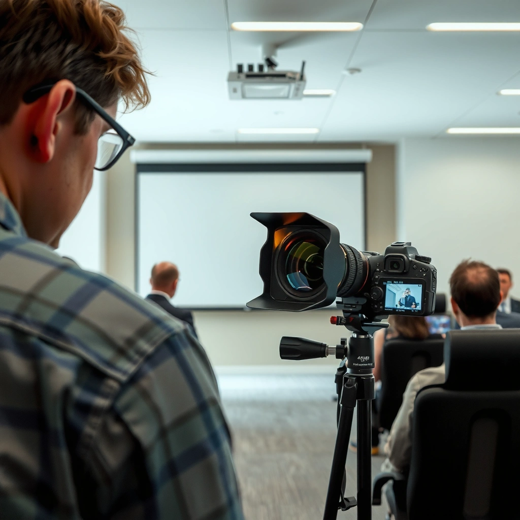 Image illustrating the target audience for projector lamp lifespan guidance in a blog article.