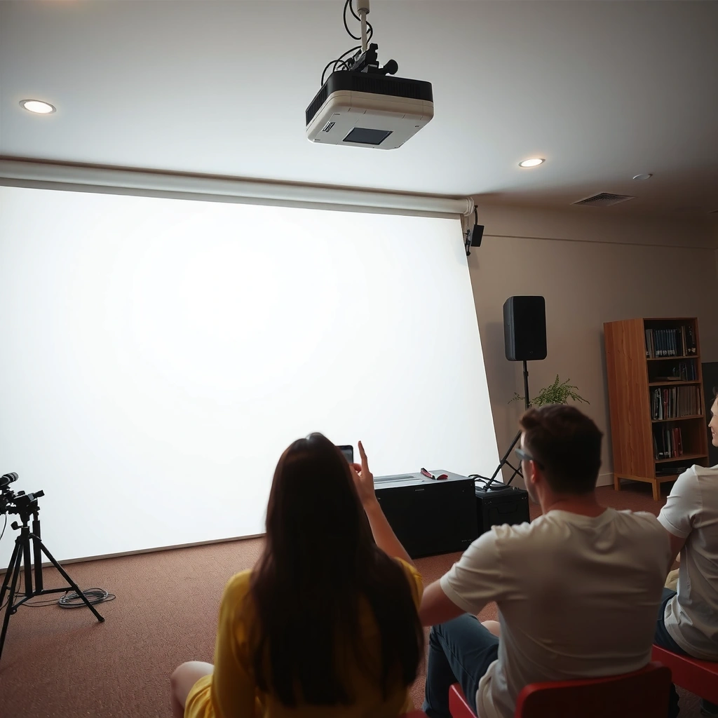 An infographic illustrating the audience for projector use in daylight, highlighting key user scenarios.