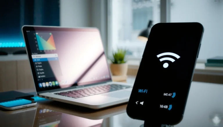 Step-by-step wireless connection setup guide with visual instructions.